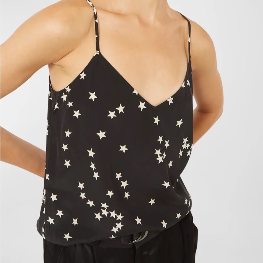Silky tank - star print